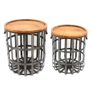 Best SellerLabor Day SavingsHome Decorators CollectionRound Galvanized Metal Decorative Basket wi... | The Home Depot