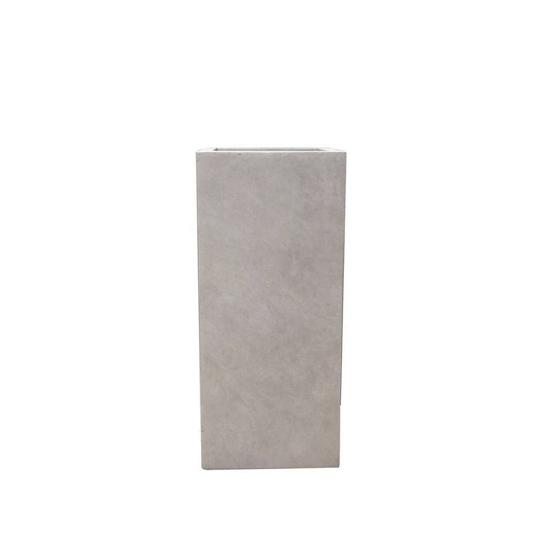 20" x 9" Square Kante Lightweight Modern Tall Outdoor Planter Weathered Concrete Gray - Rosemead ... | Target