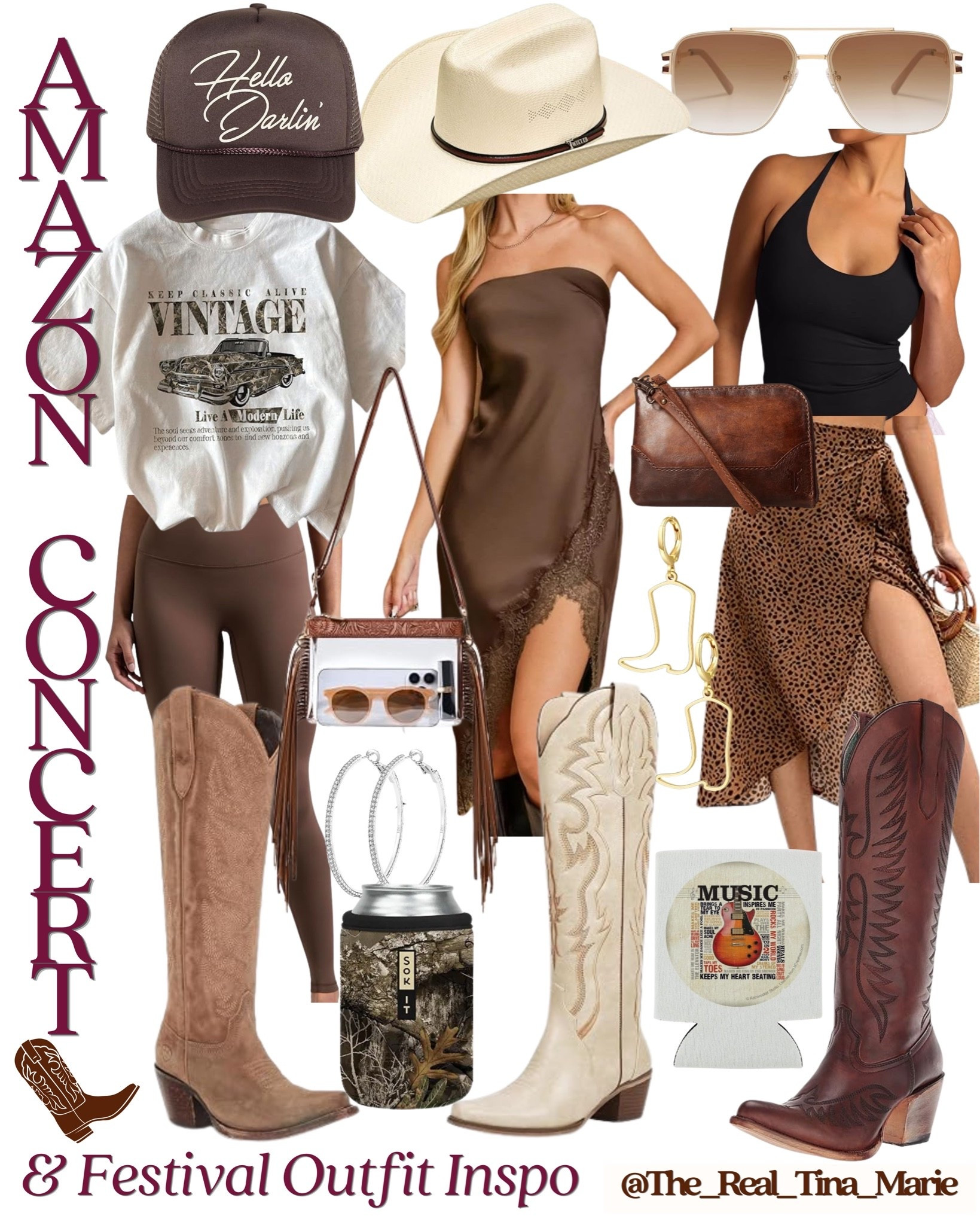 Is this your style for country concerts & festivals? Where are my neutral loving western girlies at? 🤎🤠🤍

#WesternStyle #ConcertOutfit #OutfitInspo