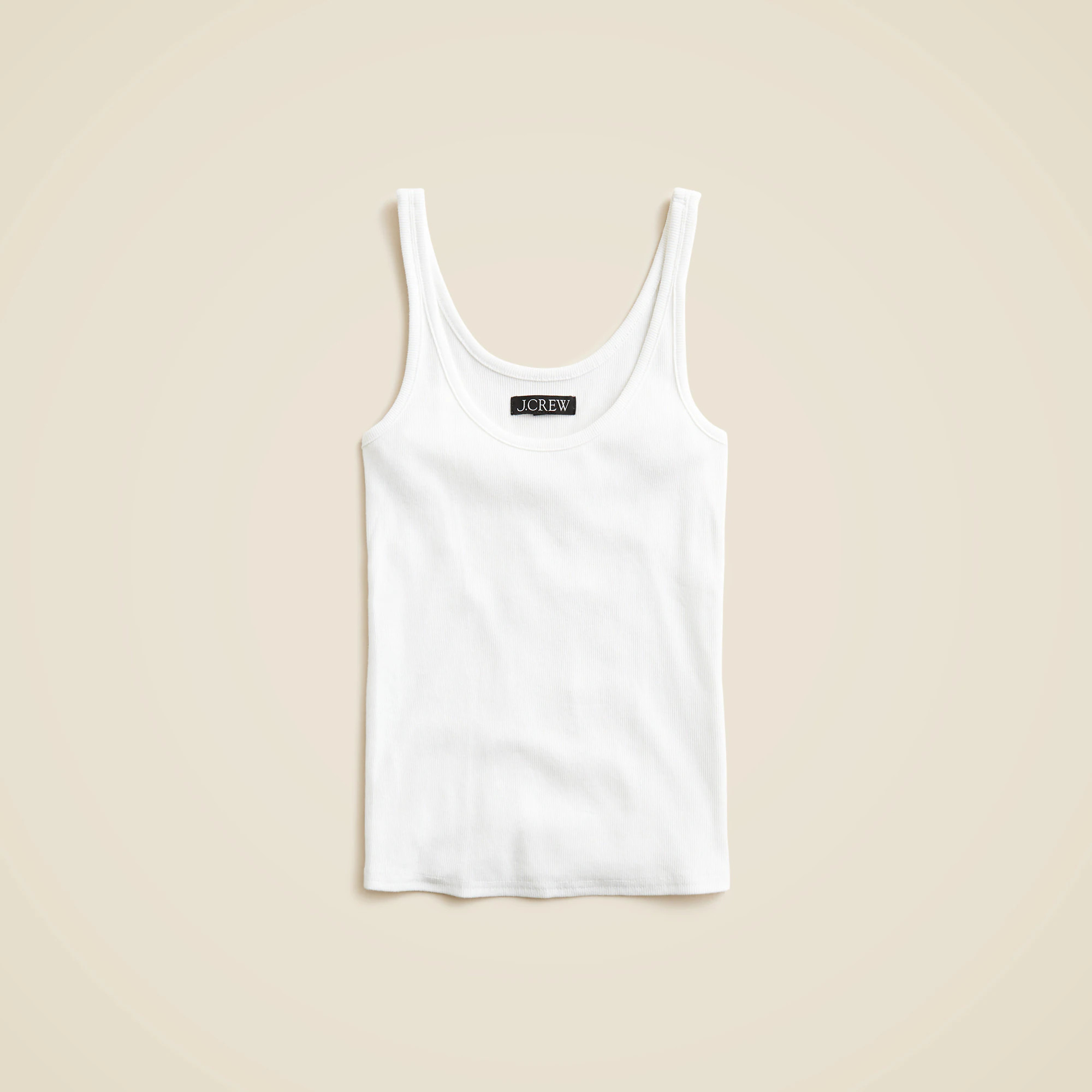 New fine rib scoopneck tank top | J. Crew US