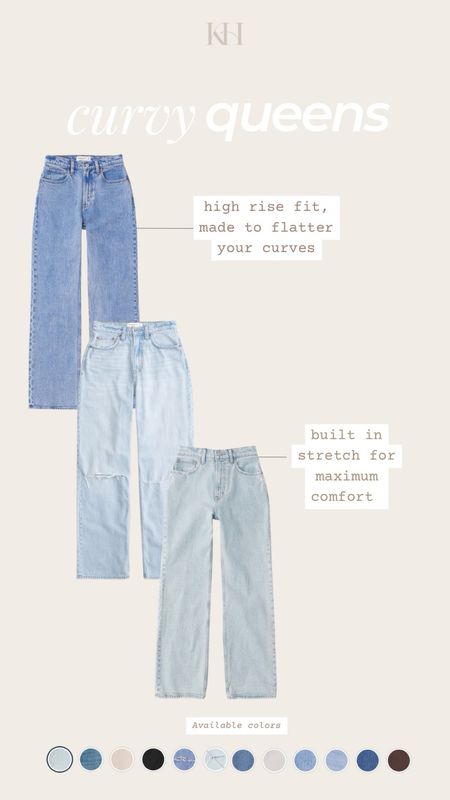 Curve friendly denim favorites! Currently on sale at Abercrombie for Cyber Monday🫶🏼

P.S. Be sure to heart this post so you can be notified of price drop alerts and easily shop from your Favorites tab!


#LTKmidsize #LTKstyletip #LTKCyberWeek