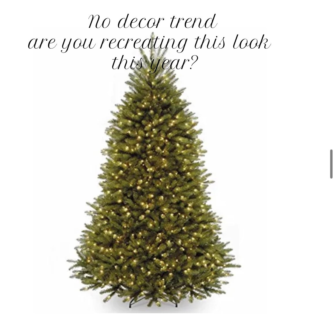 There’s a trend going on right now and it might be the perfect trend for a new moms and exhausted moms 💝 the no decor Christmas tree,  trimmings and wreaths🌲vs 🎄

#LTKCyberWeek #LTKGiftGuide #LTKHoliday