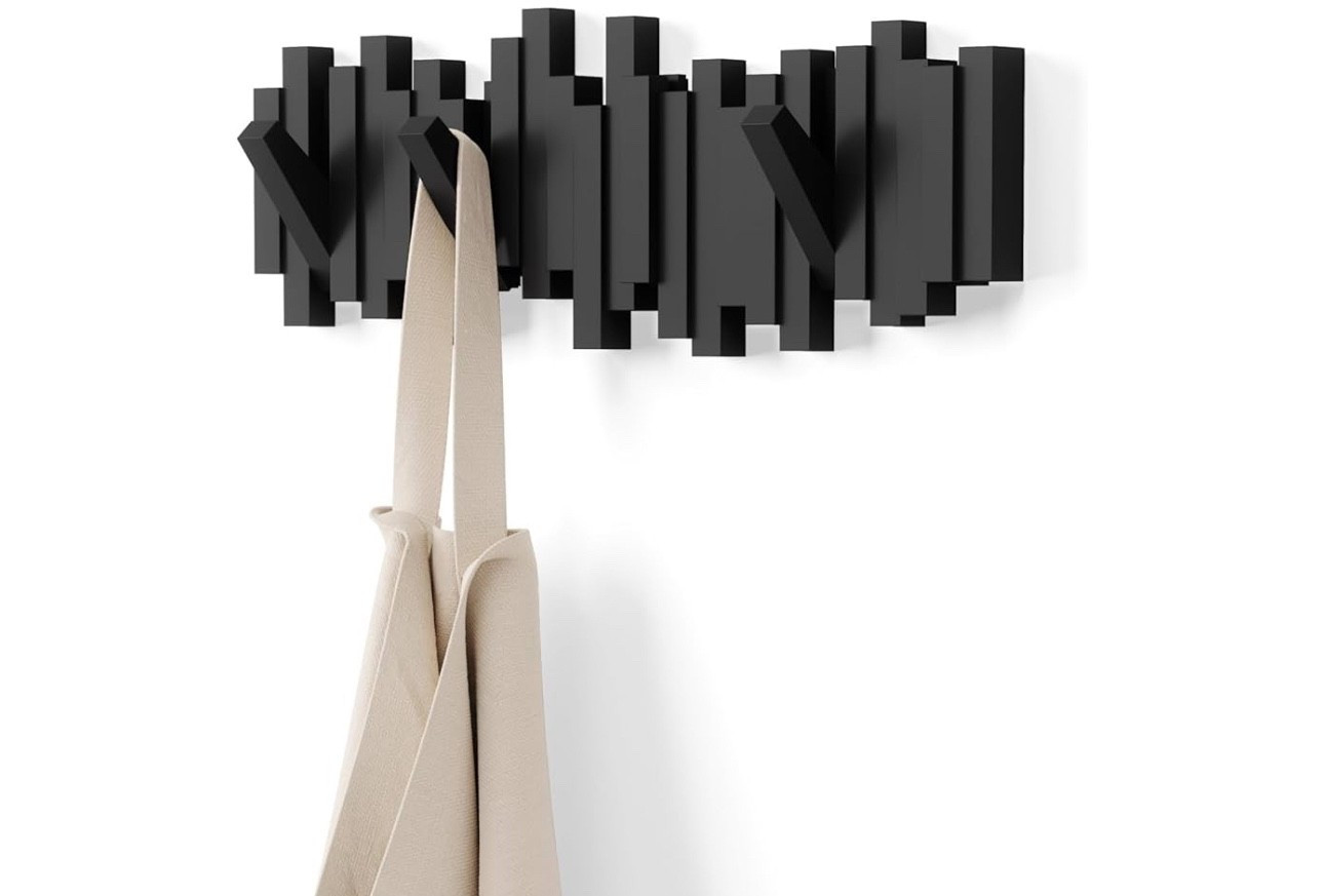 Umbra Sticks Wall-Mounted Coat Rack Rail Hook with 5 Retractable Pegs – Modern, Space-Saving Storage Organizer, Black

#LTKKids #LTKFindsUnder50 #LTKHome
