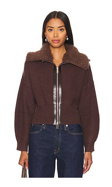 Bubish Ruby Knit Cardigan in Chocolate from Revolve.com | Revolve Clothing (Global)