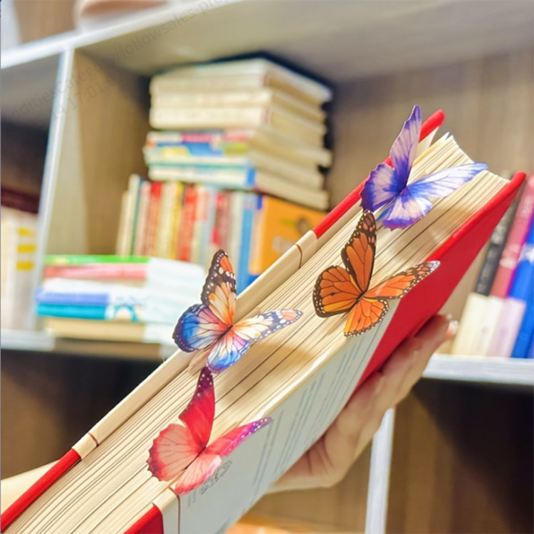 Unique Gift Ideas: Aesthetic Three-Dimensional Butterfly Paper Bookmark. It's Cute And Has A Fresh And Delicate Style. It Serves As Both A Reading Bookmark For Students And A Message Card, Making It A Small Cultural And Creative Gift. | SHEIN