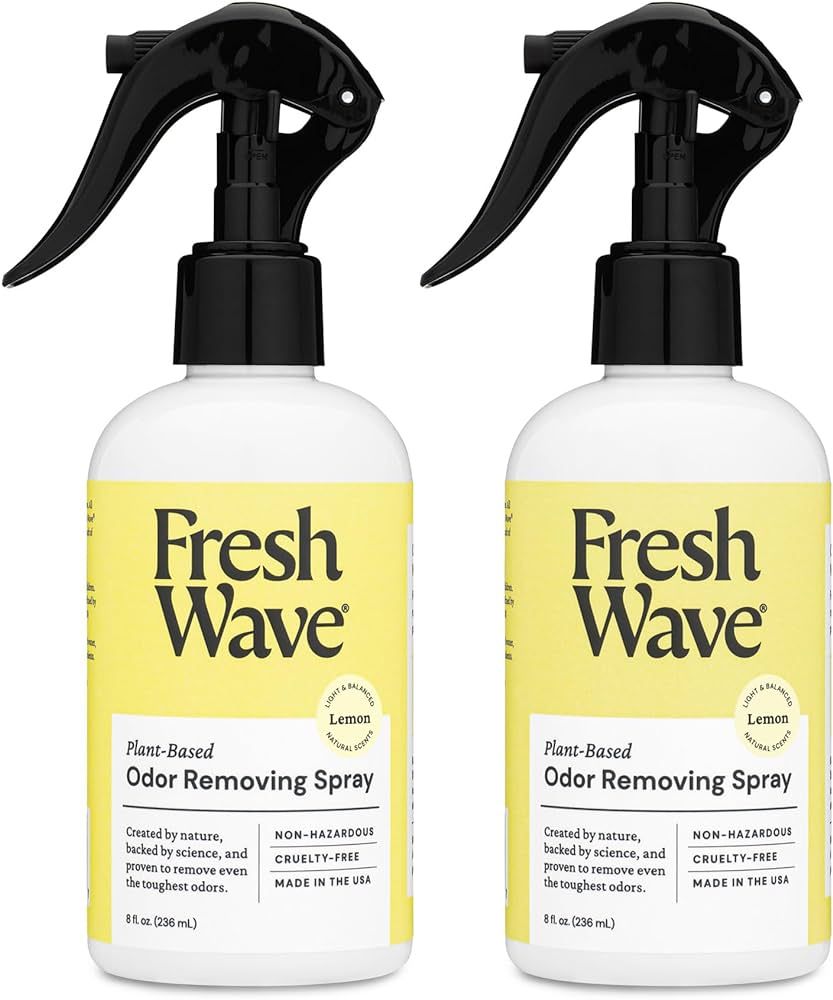 Fresh Wave Lemon Odor Eliminator Spray & Air Freshener, 8 oz. | Pack of 2 | Odor Absorbers for Ho... | Amazon (US)