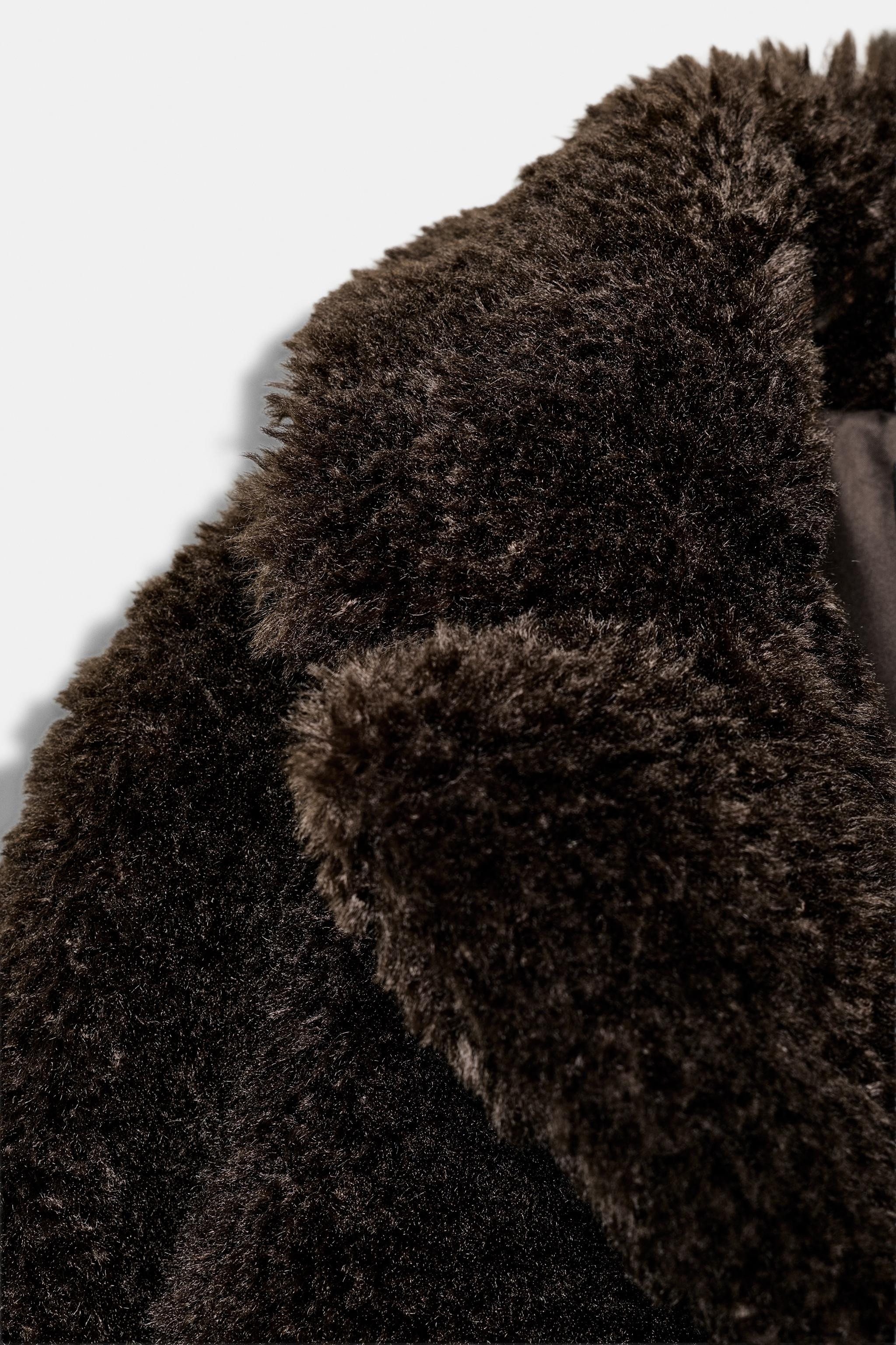ZW COLLECTION FAUX FUR VEST | Zara US