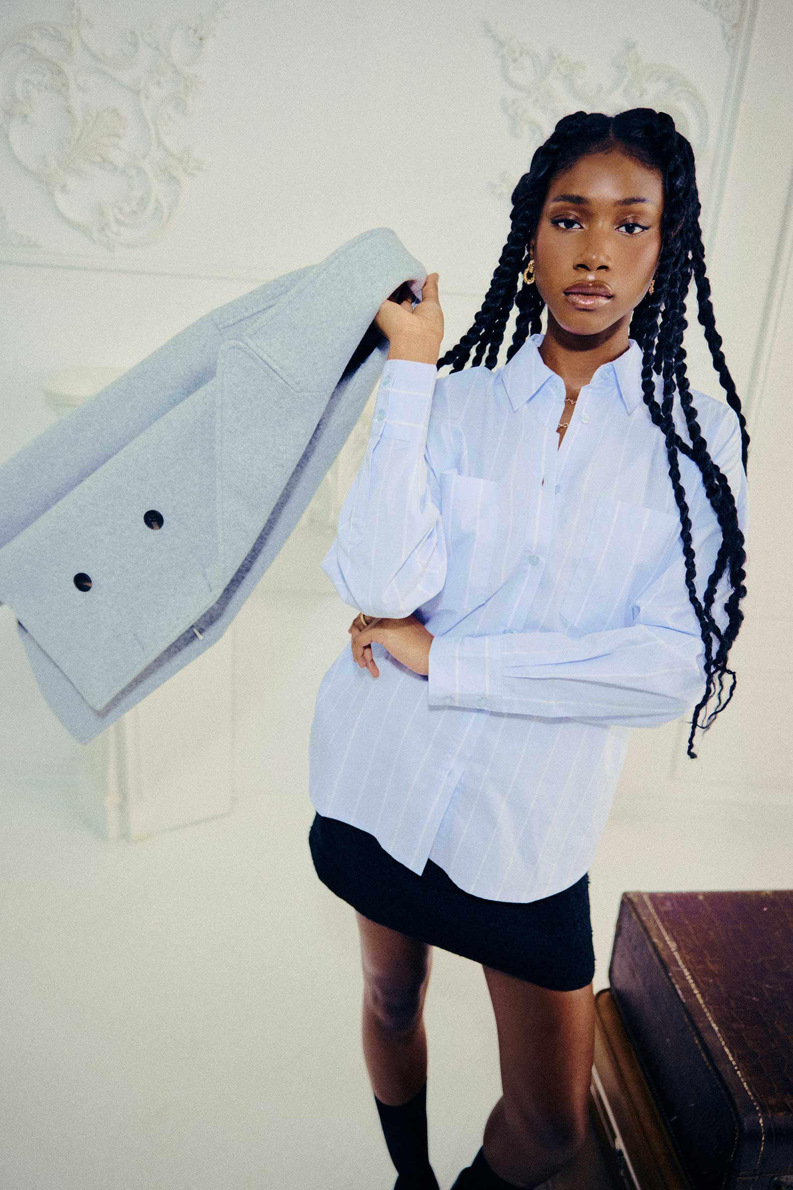 Striped Poplin Shirt | Ardene