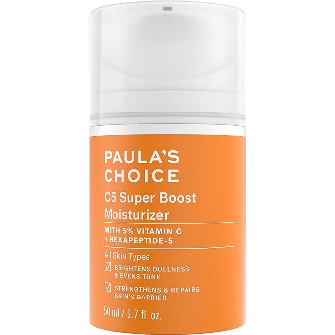Paula's Choice C5 Super Boost Moisturizer with 5% Vitamin C & Squalane, Daily Face Lotion for Dis... | Amazon (US)