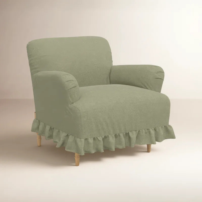Maggie Ruffle Slipcover Armchair | Wayfair North America