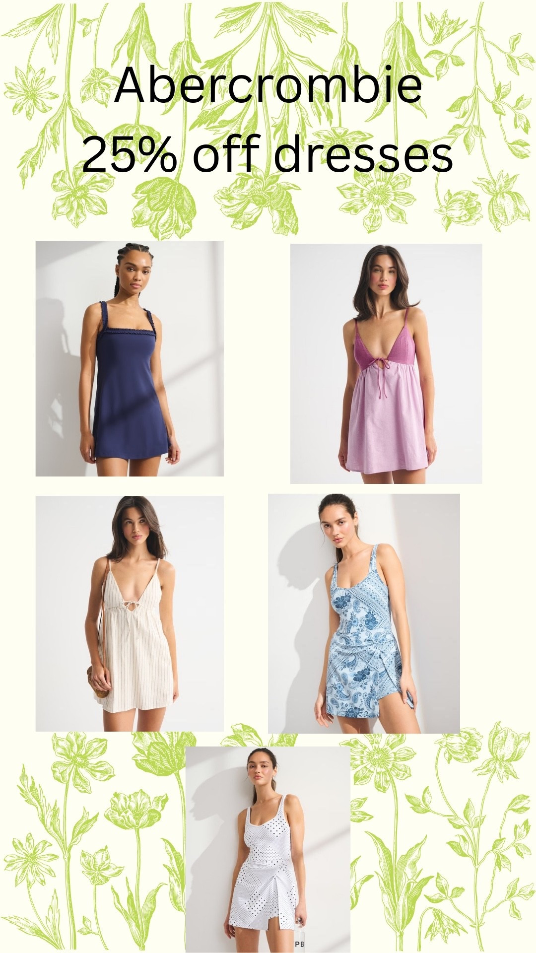 25% off Abercrombie dresses today! So many cute options for spring and summer ☀️

#LTKSaleAlert #LTKSpringSale #LTKTravel