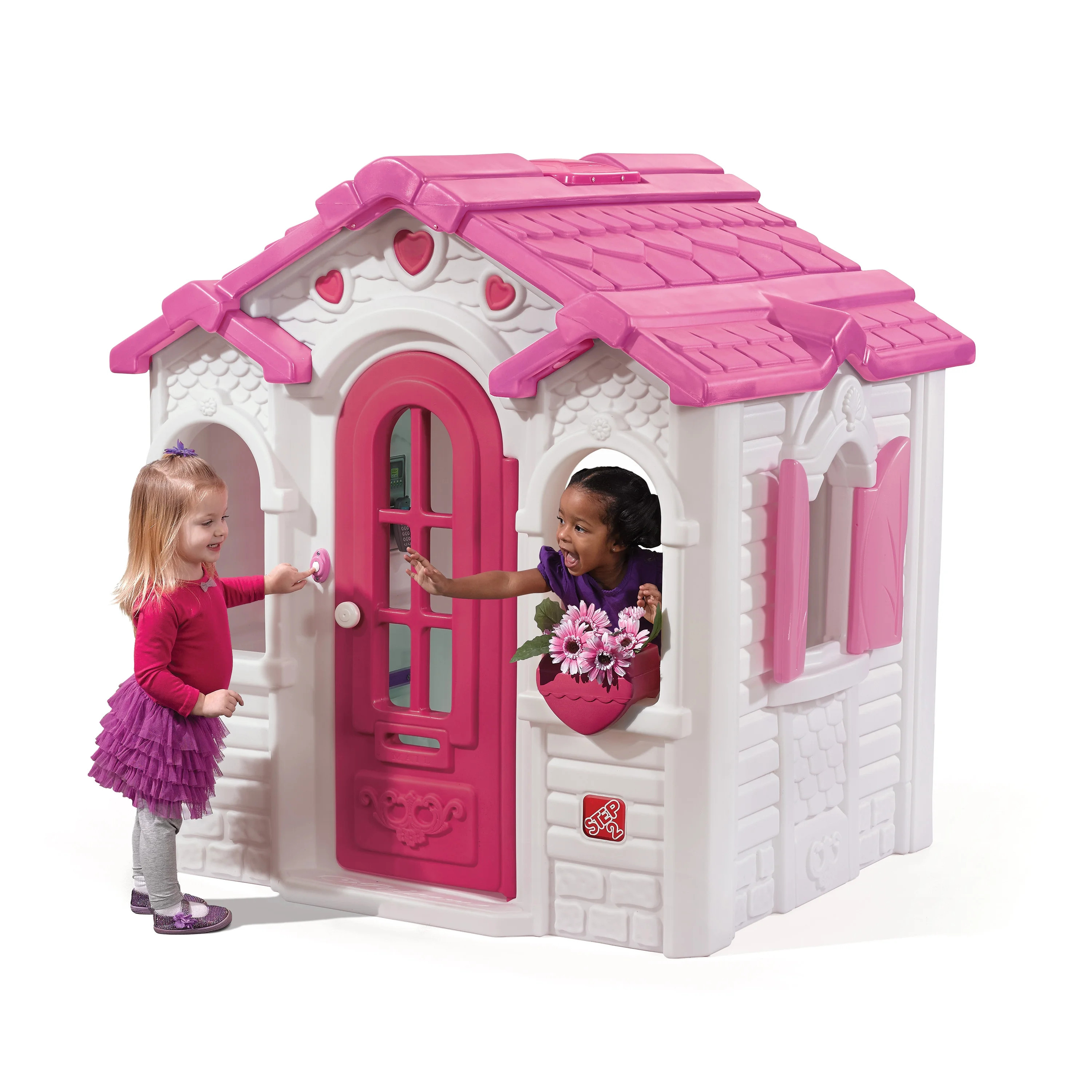 Step2 Sweetheart Pink Playhouse with Kitchen, Decorative Roof and Skylight | Walmart (US)