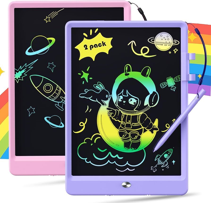 Toys for 3-6 Year Old Girls, LCD Writing Tablet for Kids 10-Inch 2 Pack, Reusable Doodle Board To... | Amazon (US)