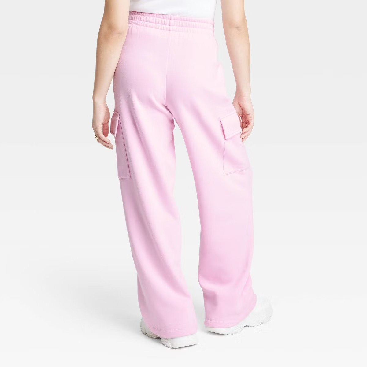 Women's Barbie Cargo Graphic Relaxed Lounge Pants - Pink | Target
