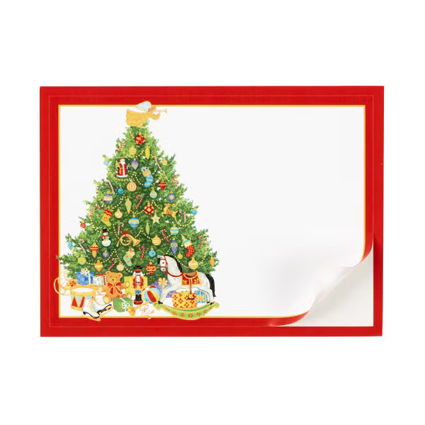 Caspari Oh Christmas Tree Adhesive Gift Tags Pk/12 | The Container Store