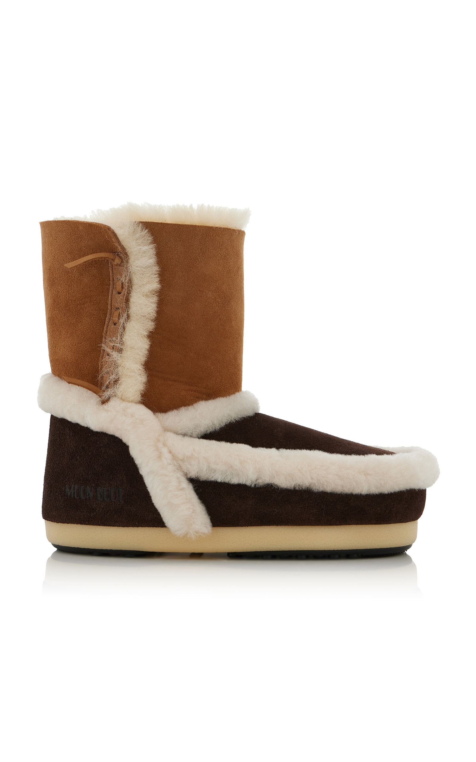 MOON BOOT - EVX Patchwork Sheepskin Boots - Tan - 41/42 - Moda Operandi | Moda Operandi (Global)
