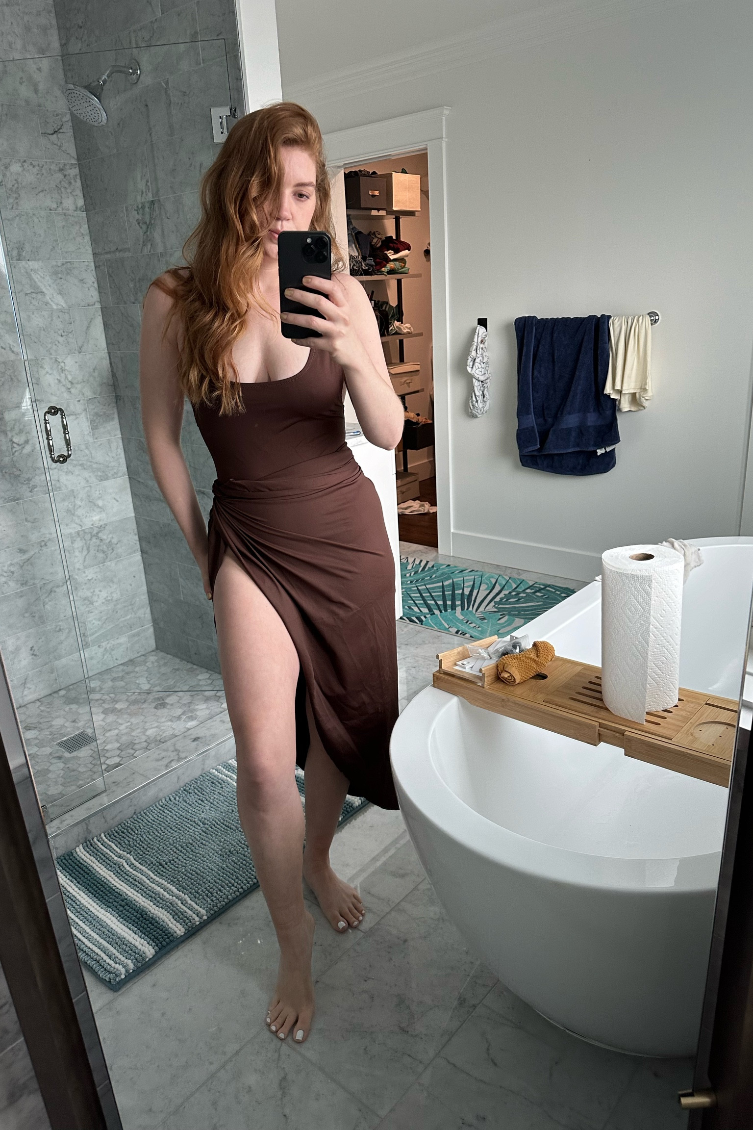 Going to LIVE in this monochrome Skims signature swim moment this summer #skims #onepiece #swimwear

Size Large in one piece (fits true to size but I sized up for length) & size medium in sarong!

#LTKswim