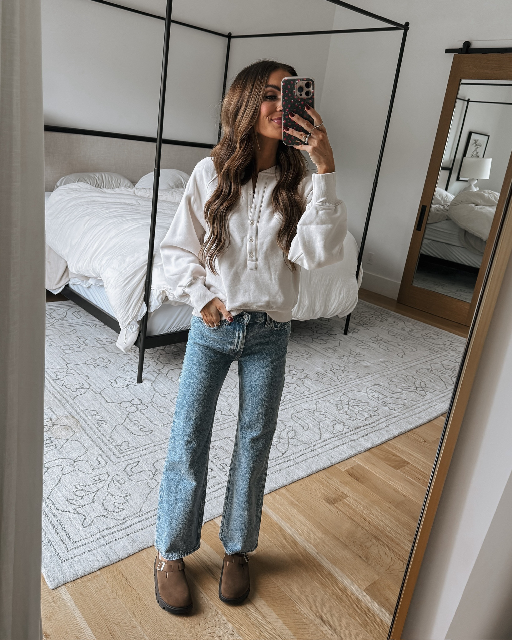 easy fall fit ft some of my most worn @abercrombie jeans! 🫶🏻 use code AFLAUREN for 15% off 🩷

#LTKCyberWeek