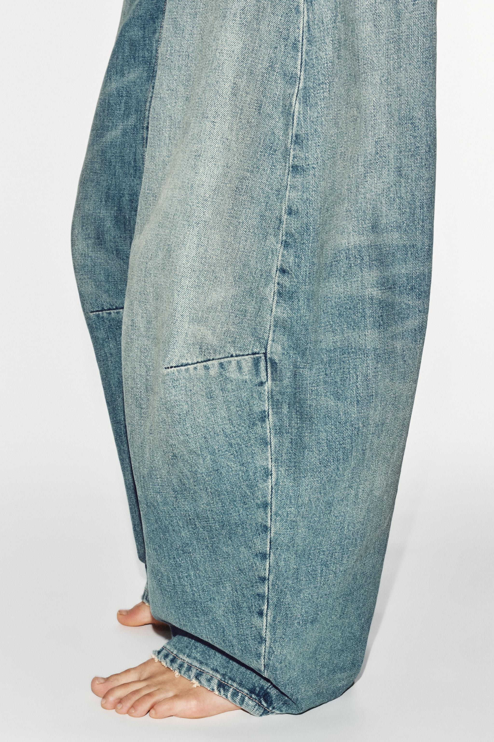 TRF MID-RISE BALLOON JEANS | Zara US