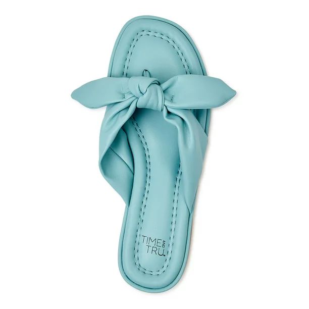 Time and Tru Women's Bow Thong Sandal - Walmart.com | Walmart (US)