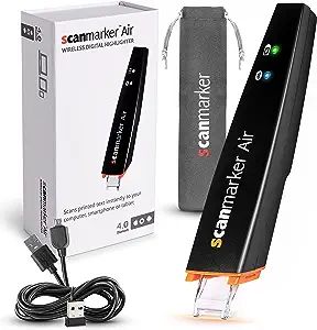 Scanmarker Air Pen Scanner - OCR Digital Highlighter and Reading Pen - Wireless (Black, Scanmarke... | Amazon (US)