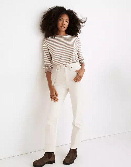 Click for more info about The Perfect Vintage Straight Jean in Vintage Canvas