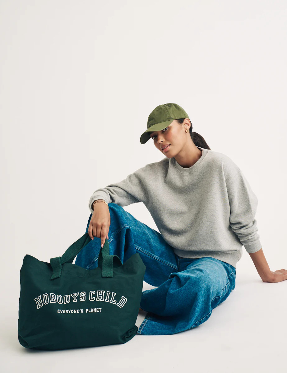 Green Canvas Tote Bag | Nobody's Child