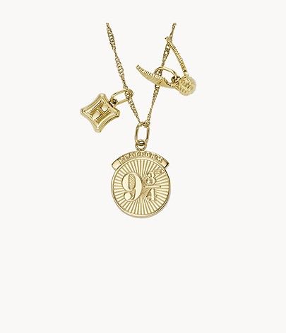 Limited Edition Harry Potter™ Gold-Tone Stainless Steel Chain Necklace | Fossil (US)