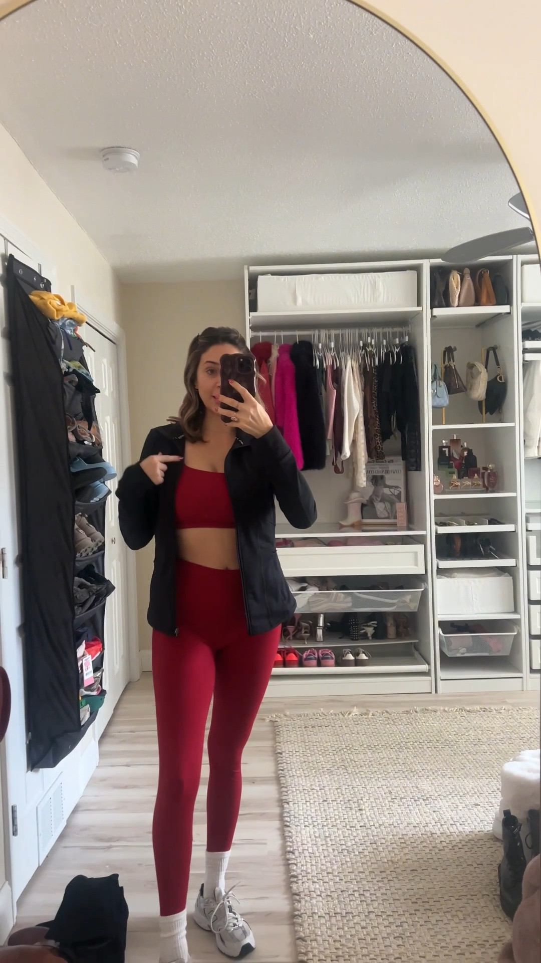 Wearing a size Medium for everything! 

Measurements: 26/27 waist, 32DD, 5’7

#LTKActive