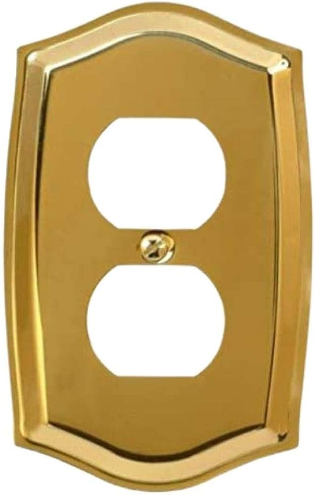 Colonial Solid Stamped Brass Switch plate, Wall plate, Cover _ 10-104D | Amazon (US)