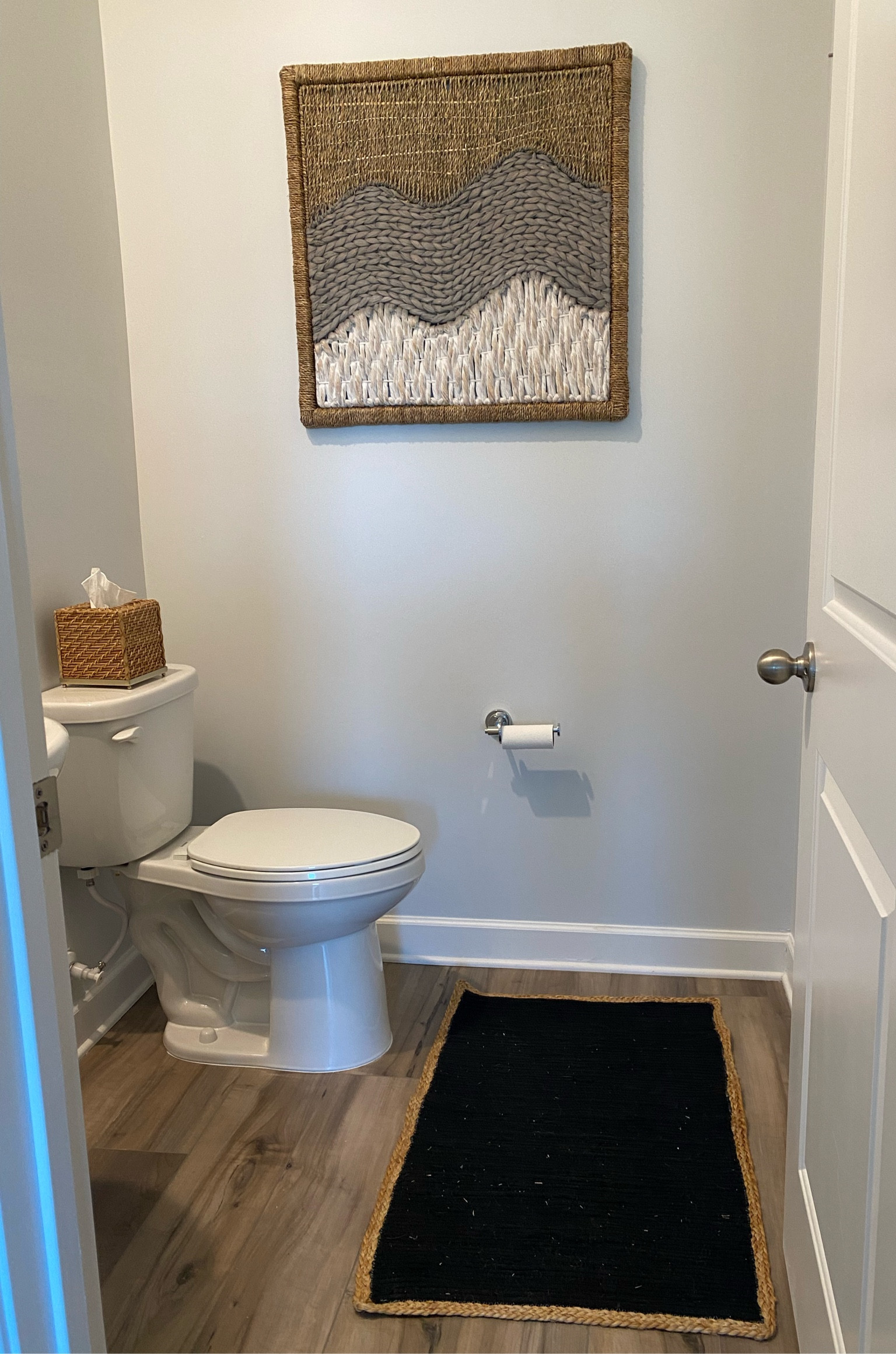 Half bath decor 
Bathroom rug (7$ on sale) 
Wall decor 
Neutral home 
World market 
Kirklands
Frontgate 
(Slowly starting to decorate this space😅) 

#LTKunder100 #LTKsalealert #LTKhome