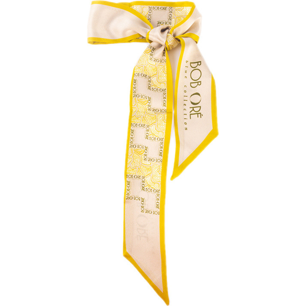 Bob Oré Blue Collection Twilly Silk Scarf in Yellow at Nordstrom | Nordstrom