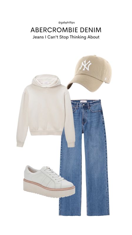 Abercrombie denim sale outfit inspiration! 

Hoodie, casual outfit, fall transitional outfit, fall, sale, Abercrombie, baseball cap 

#LTKSeasonal #LTKsalealert #LTKBacktoSchool