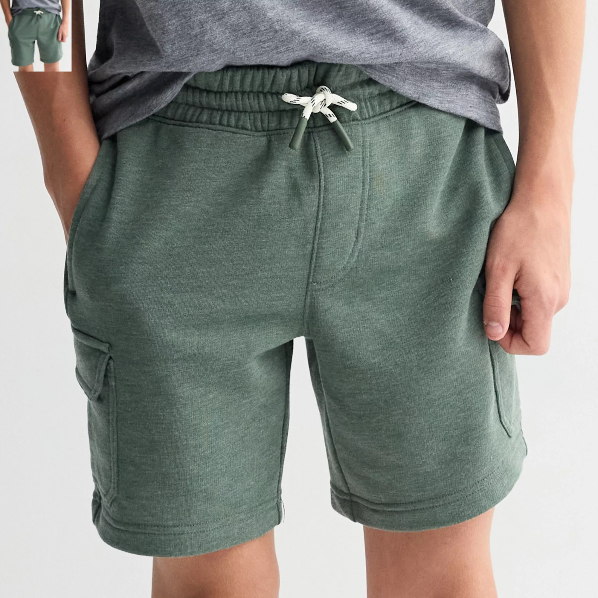 Boys 8-20 Sonoma Goods For Life® Knit Pull-On Cargo Shorts in Regular & Husky | Kohl's