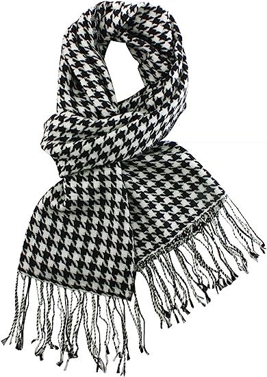 Dahlia Women's 100% wool Scarfs, Wraps, and Shawls, Houndstooth or Plaid Pattern | Amazon (US)