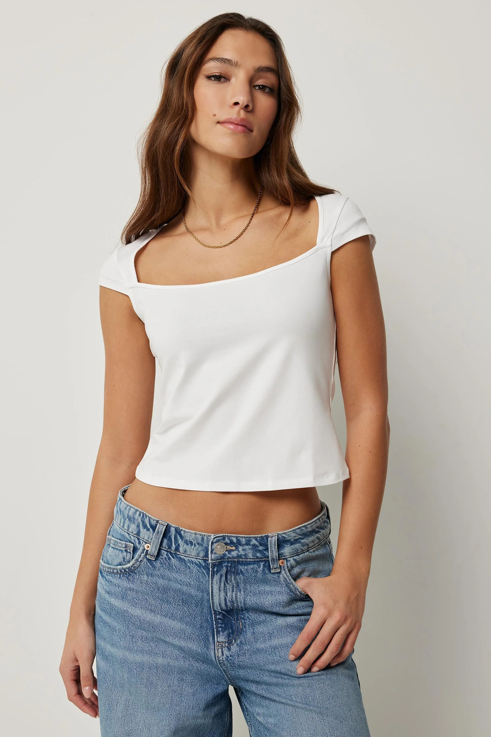 Trapeze Neckline T-Shirt | Ardene