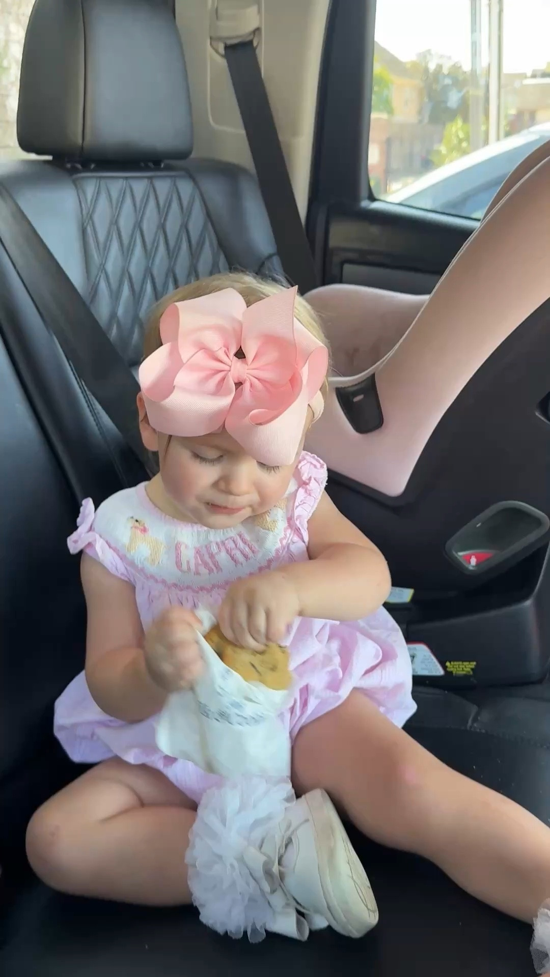 Her favorite little treat 🍪
✔️ This smock is my absolute favorite, we have bought multiple times 😅🎀  It takes a couple months to come in just fyi

#LTKootd #LTKKids #LTKdayinmylife