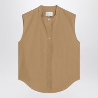 Loulou Studio Sleeveless Shirt In Sand Colour | Balardi (US & Canada)