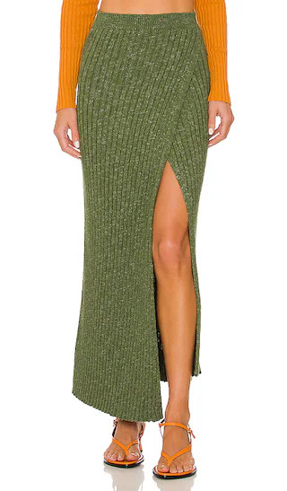 Better Days Midi Skirt in Sea Garden | Revolve Clothing (Global)