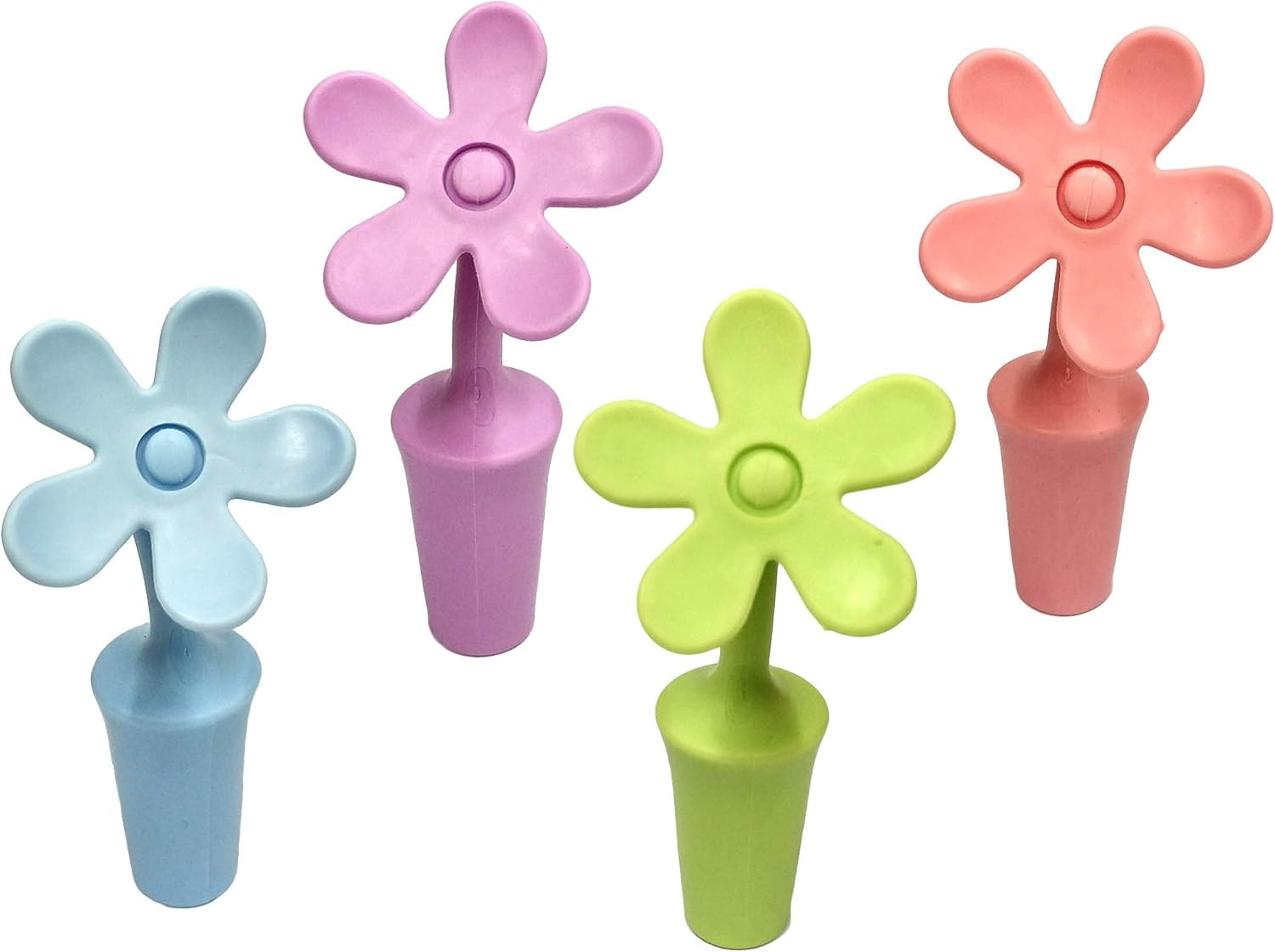 Flycheers Flower Bottle Stoppers,Wine Stoppers, Silicone Bottle Stopper Sun flower Shape Wine Plu... | Amazon (US)