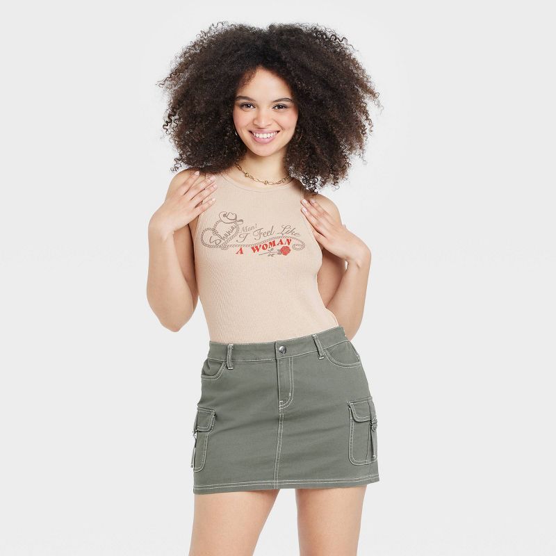 Women's Shania Twain Graphic Tank Top - Ivory | Target