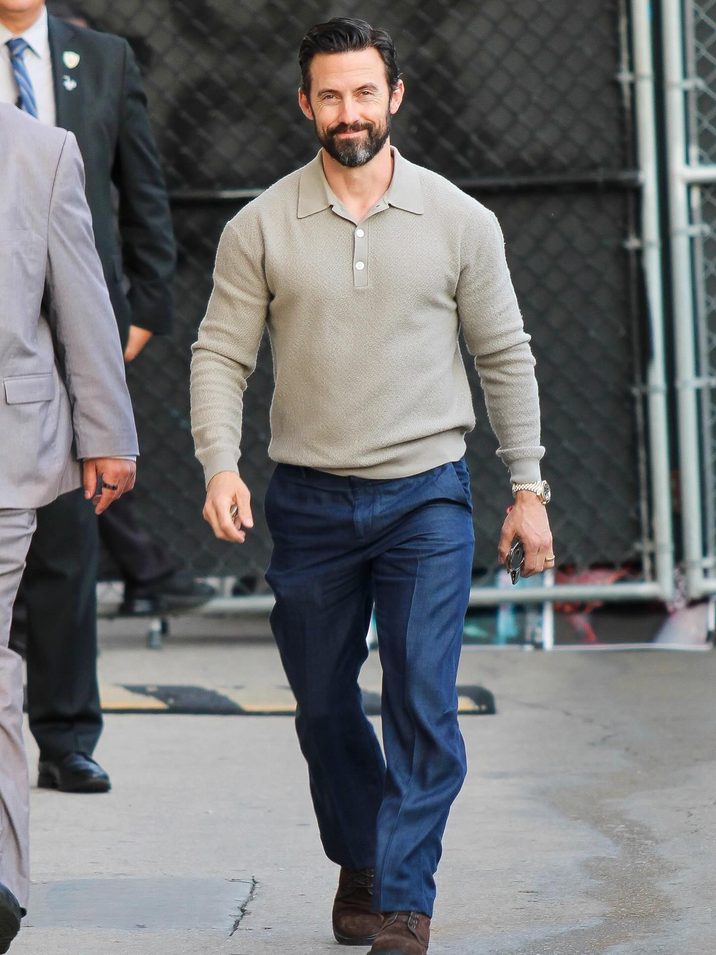 Milo Ventimiglia's polo sweater 

 #LTKOver40 #LTKMens