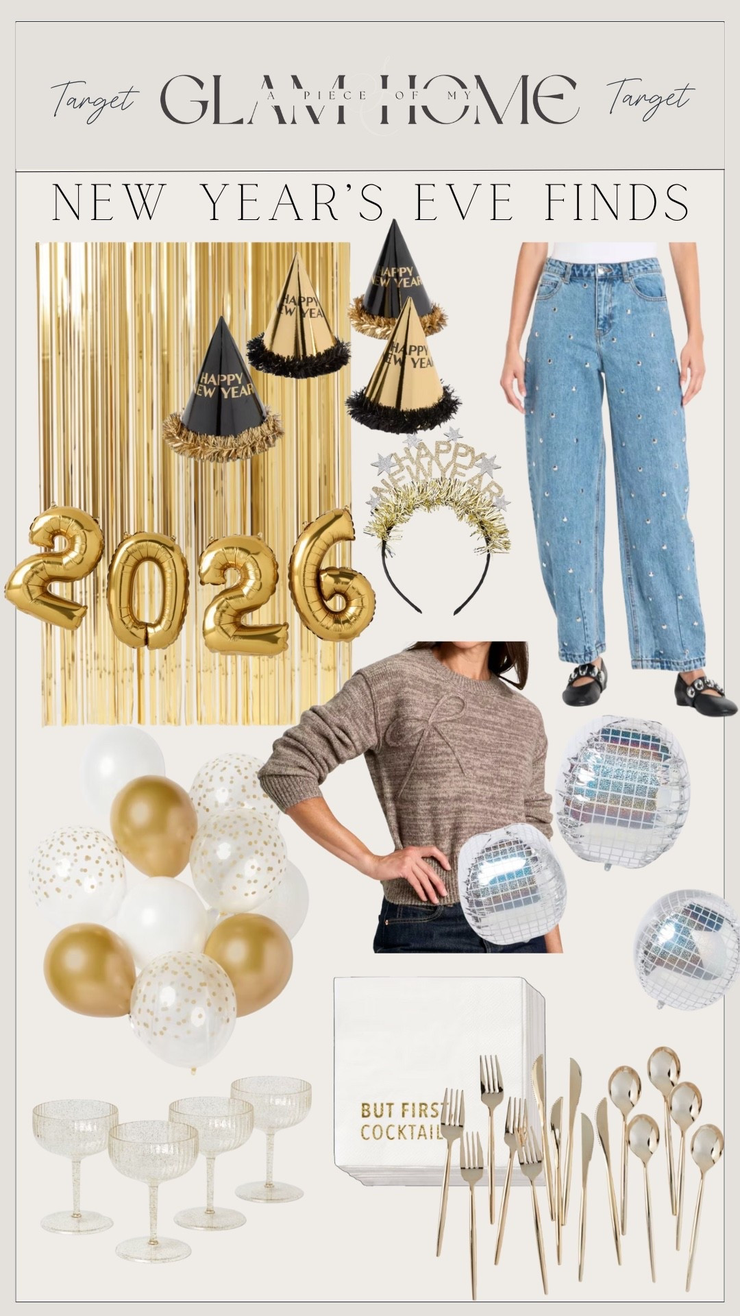 Target New Year’s Eve finds! 


Party finds, decor, balloons, hates, target finds, napkins cutlery, sweater, jeans 

#LTKHoliday #LTKHome #LTKFindsUnder50