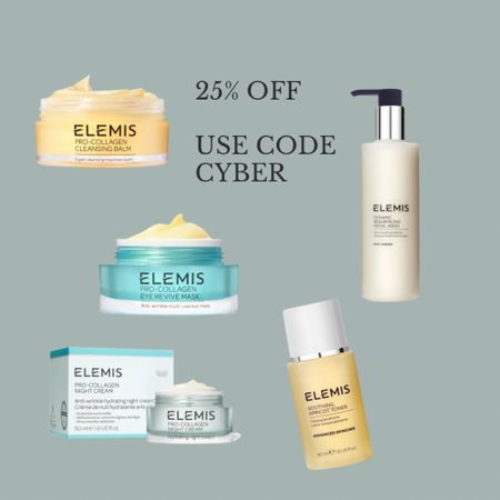 Cyber SALE. Elemis. 25% off EVERYTHING. 
Cleanser. Skincare. 

#LTKsalealert #LTKCyberWeek #LTKbeauty