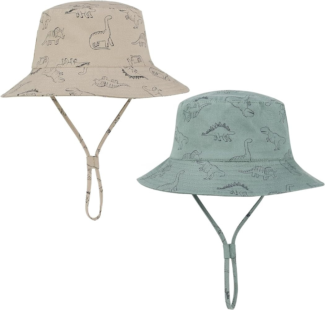 Baby Sun Hat UPF 50+ Sun Protective Toddler Bucket Hat Summer Kids Beach Hats Wide Brim Outdoor P... | Amazon (US)