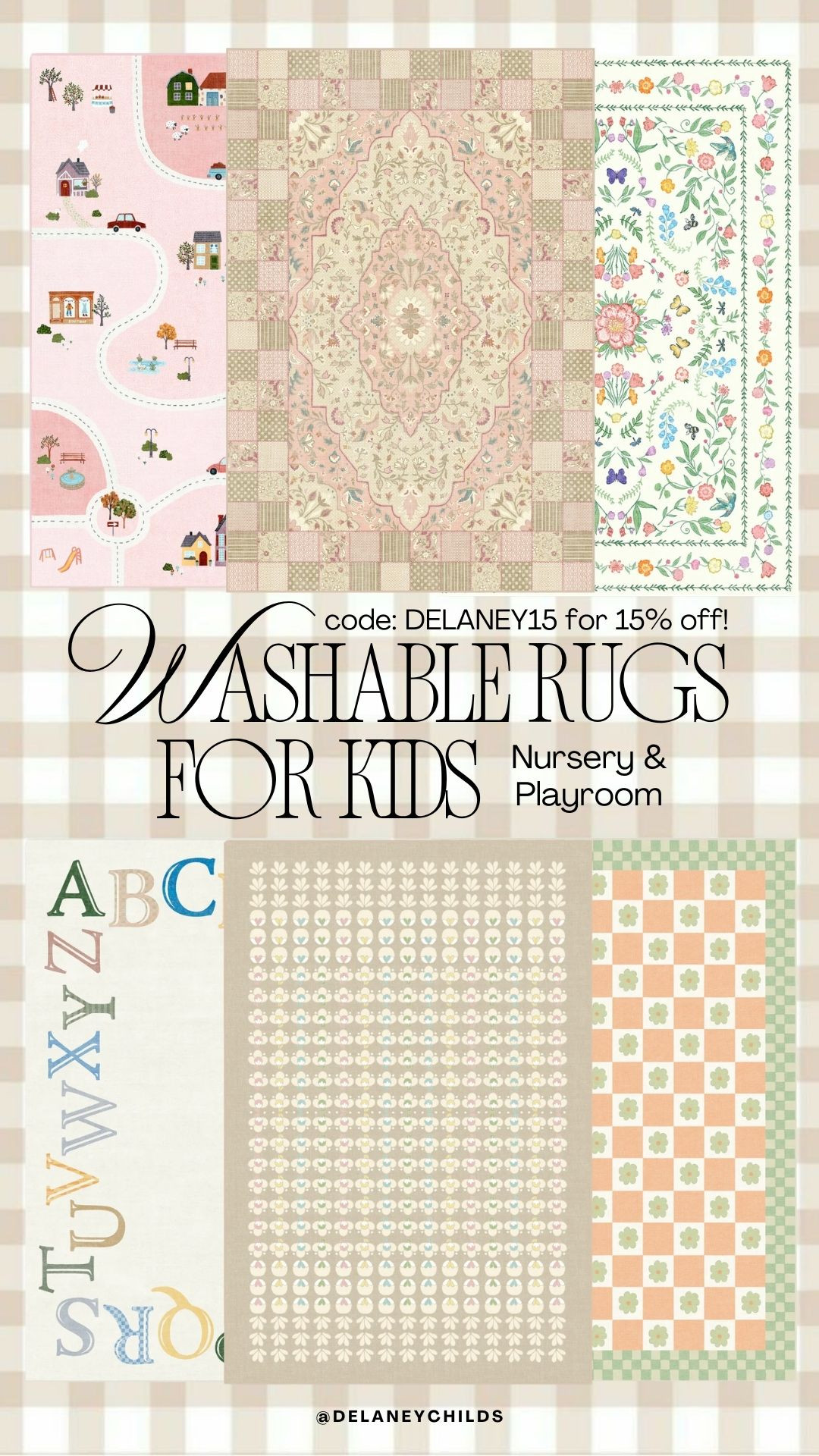 Washable rugs for kids! Delaney15 for 15% off! 

 #LTKSpringSale #LTKBaby #LTKKids