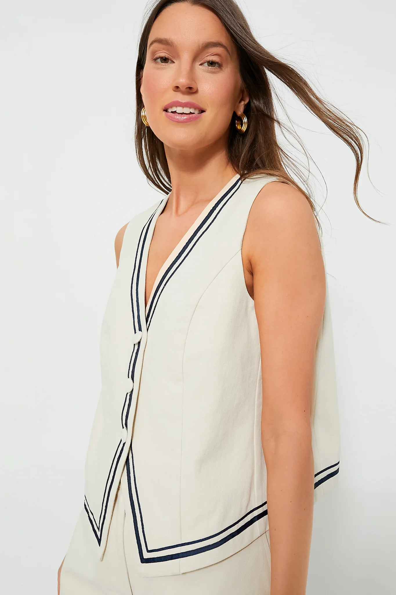 Stone Twill Lilah Vest | Tuckernuck (US)