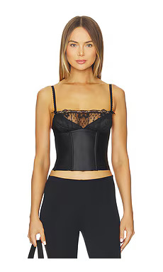 For Love & Lemons Papillon Bustier in Black from Revolve.com | Revolve Clothing (Global)