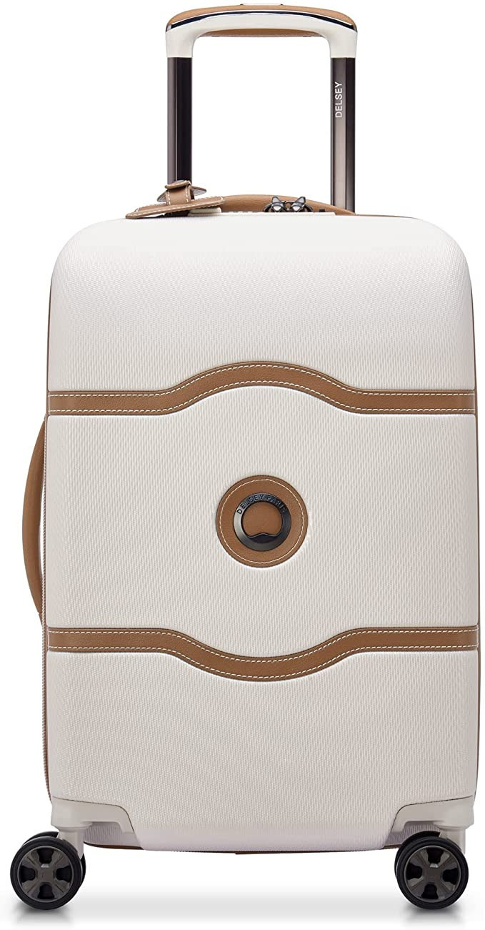 DELSEY Paris Chatelet Hardside Luggage with Spinner Wheels, Champagne White, Carry-on 19 Inch, No... | Amazon (US)