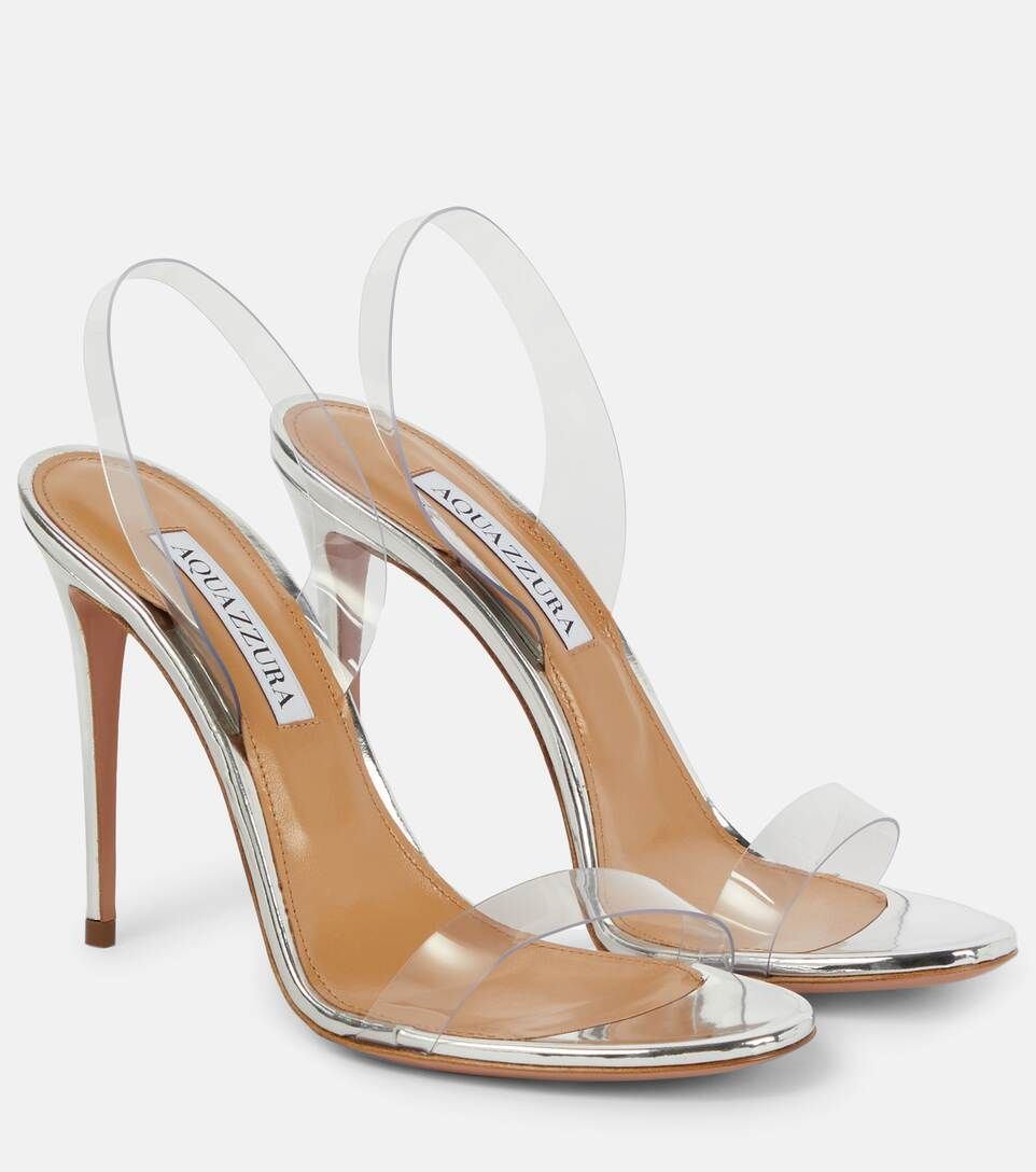 So Nude 85 PVC and leather sandals | Mytheresa (US/CA)